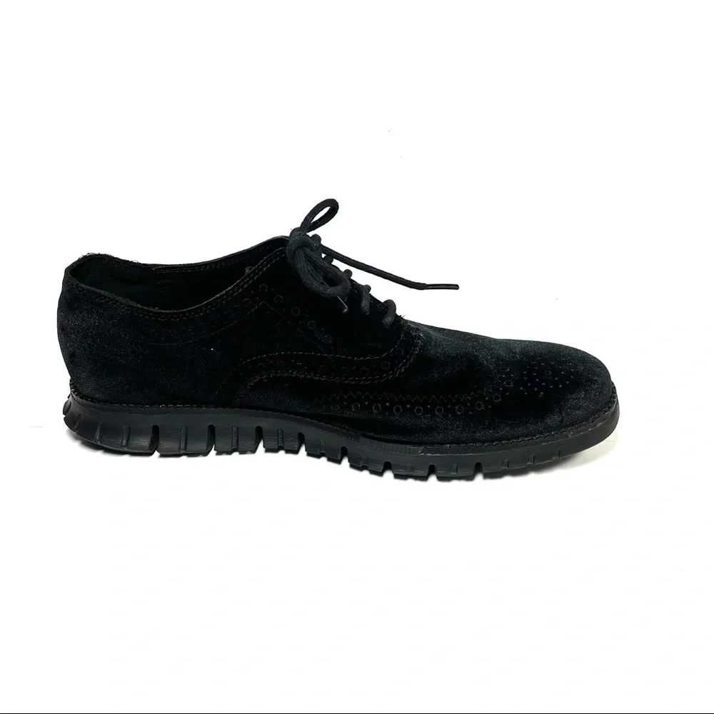 Cole Haan‎ Grand OS Men’s Wingtip Oxfords Black Velvet Size 8.5 M